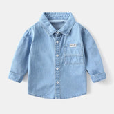 Camisa Infantil menino jeans, camisa infantil jeans para menino, camisa infantil masculina estilo jeans, camisa infantil casual jeans