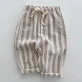 Calça infantil, calça infantil masculina, calça infantil listrada, calça infantil masculina larga, calça masculina listrada para menino, calça infantil de linho, calça de menino