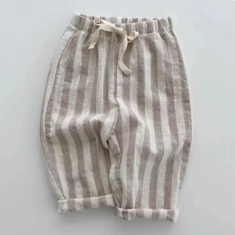 Calça infantil, calça infantil masculina, calça infantil listrada, calça infantil masculina larga, calça masculina listrada para menino, calça infantil de linho, calça de menino