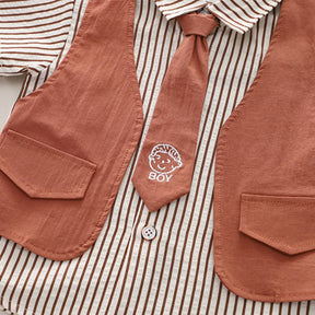 conjunto infantil masculino, conjunto social menino, roupa social bebê, conjunto com colete menino, look infantil elegante