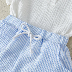 Conjunto infantil masculino, conjunto infantil camisa/short, conjunto infantil de verão, conjunto infantil casual, conjunto infantil menino