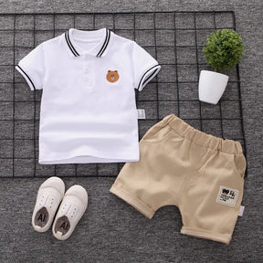 Conjunto infantil masculino, conjunto infantil camisa polo/short, conjunto infantil de verão, conjunto infantil casual, conjunto infantil menino 