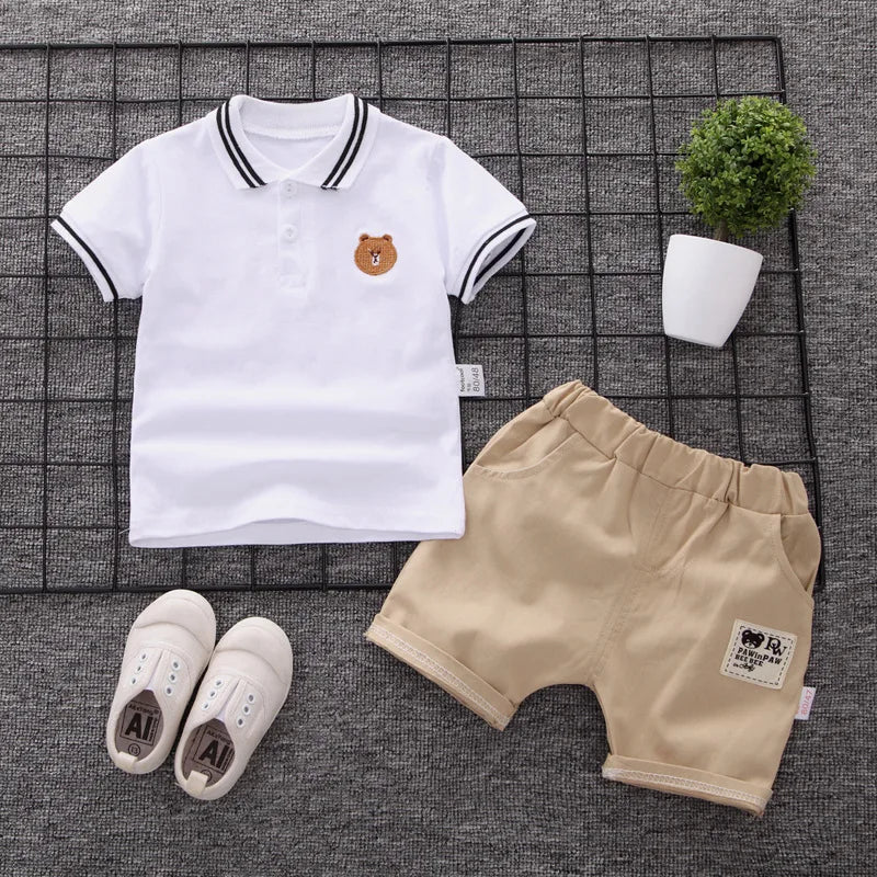Conjunto infantil masculino, conjunto infantil camisa polo/short, conjunto infantil de verão, conjunto infantil casual, conjunto infantil menino 