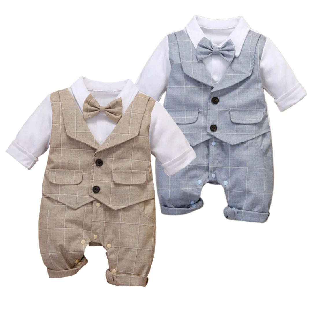 Macacão social bebê masculino, Roupa de festa bebê menino, Macacão bebê com colete, Roupa elegante infantil masculino, Macacão bebê para batizado
