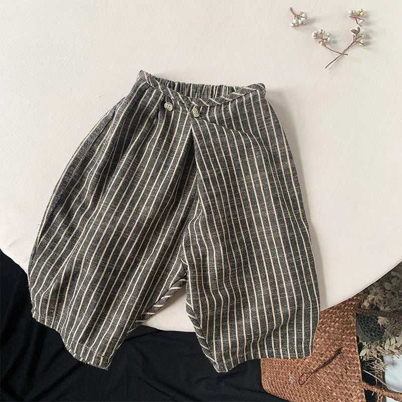Calça infantil de menino, Calça infantil menino de linho, Calça infantil de menino listrada, Calça infantil masculina listrada, Calça infantil menino listrada de linho, Calça infantil menino de algodão