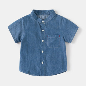 Camisa Infantil menino jeans, camisa infantil jeans para menino, camisa infantil masculina estilo jeans, camisa infantil casual jeans