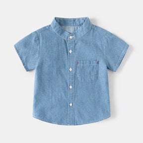 Camisa Infantil menino jeans, camisa infantil jeans para menino, camisa infantil masculina estilo jeans, camisa infantil casual jeans