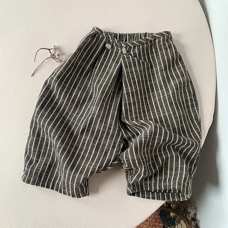 Calça infantil de menino, Calça infantil menino de linho, Calça infantil de menino listrada, Calça infantil masculina listrada, Calça infantil menino listrada de linho, Calça infantil menino de algodão