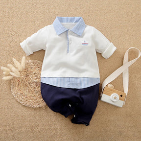 macacão bebê masculino, roupa social bebê, macacão polo bebê, look navy infantil, macacão elegante bebê