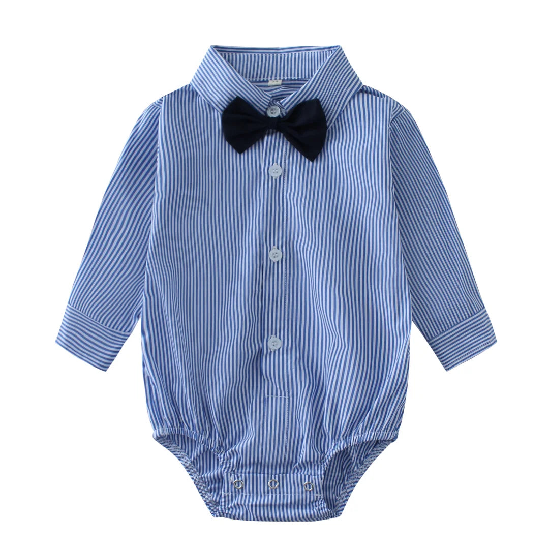 body social bebê, body bebê masculino elegante, roupa social bebê menino, body listrado bebê, body com gravata borboleta bebê
