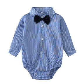 body social bebê, body bebê masculino elegante, roupa social bebê menino, body listrado bebê, body com gravata borboleta bebê
