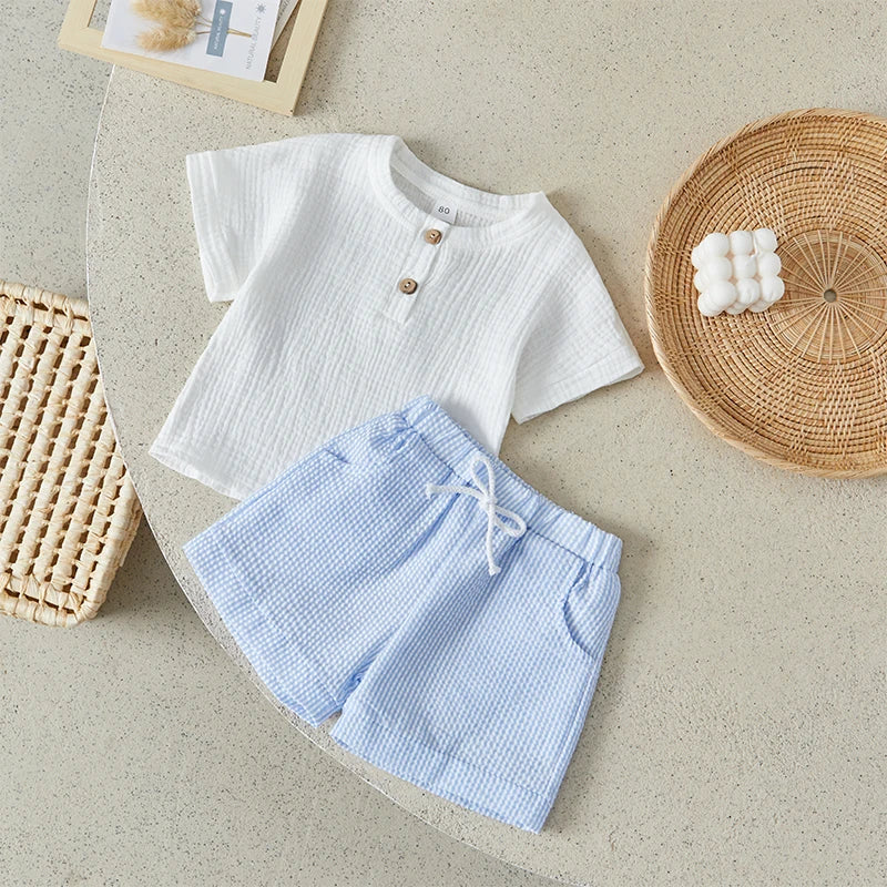 Conjunto infantil masculino, conjunto infantil camisa/short, conjunto infantil de verão, conjunto infantil casual, conjunto infantil menino