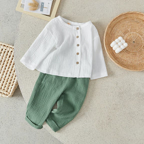 Conjunto infantil masculino verde, conjunto infantil camisa manga comprida/calça, conjunto infantil de verão, conjunto infantil casual verde, conjunto infantil menino verde
