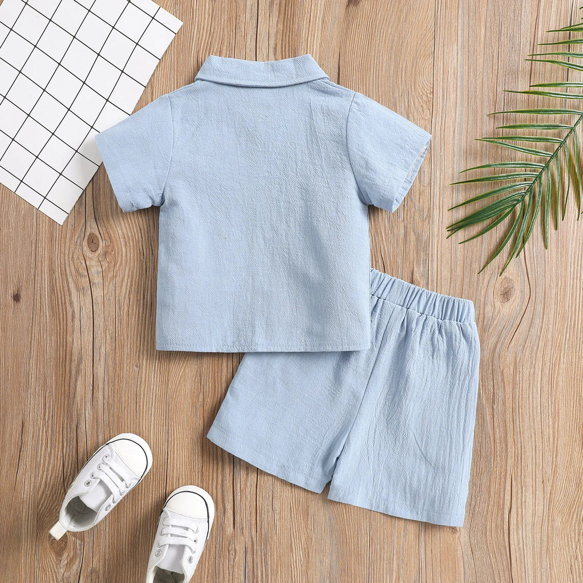 Conjunto infantil masculino, conjunto infantil camisa/short de linho, conjunto infantil de verão, conjunto infantil casual, conjunto infantil menino