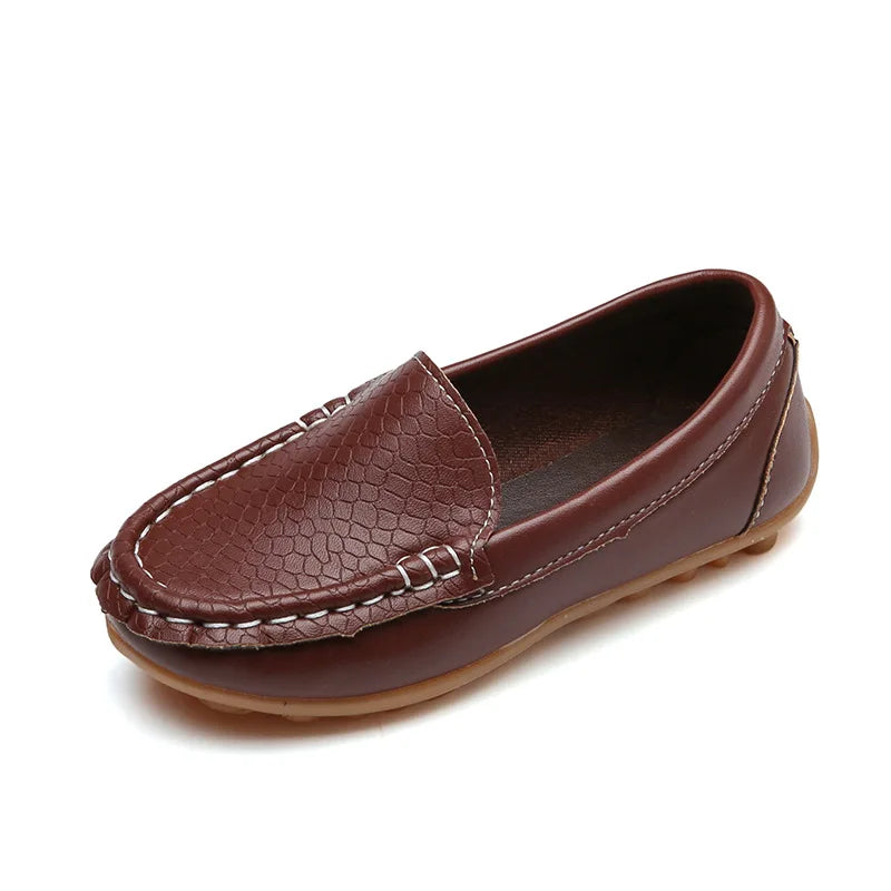 Mocassim Infantil Masculino Estilo Couro Bambino